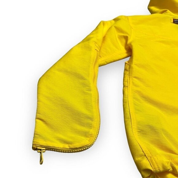 Tommy Girl Vintage 90s Full-Zippered Hood Yellow Windbreaker Jacket - Womens XS - Picture 4 of 4